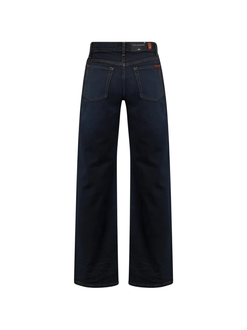7 For All Mankind Lotta Tailorless jeans met wijde pijpen Blauw