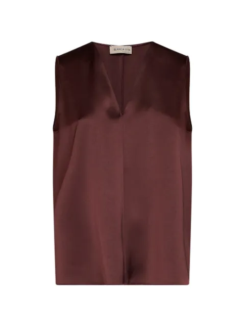 Blanca Vita V-neck sleeveless blouse