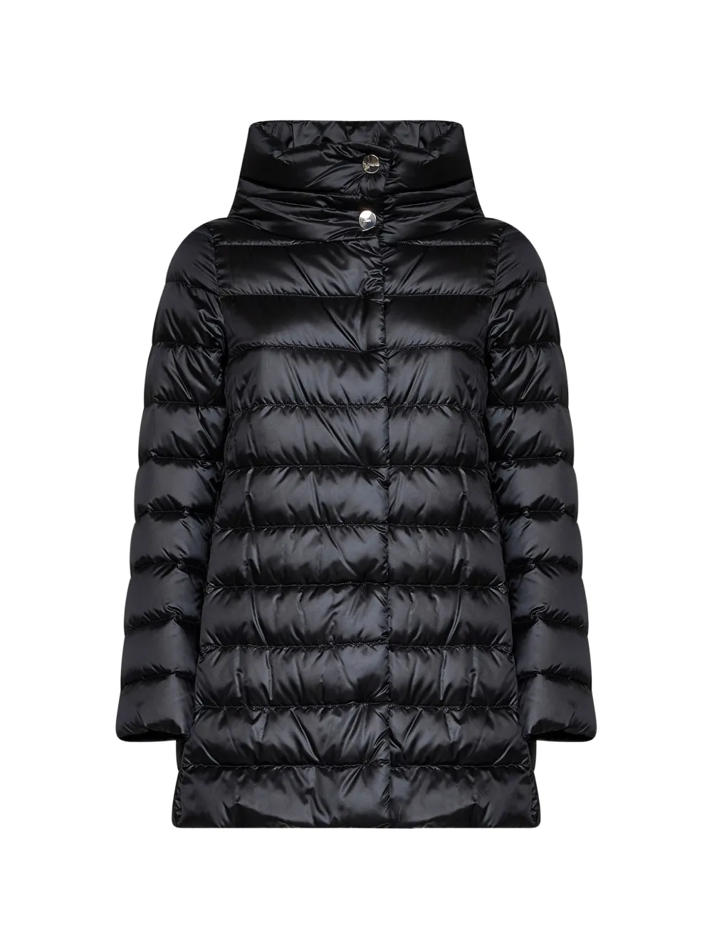 Herno Amelia quilted funnel-neck coat - Nero