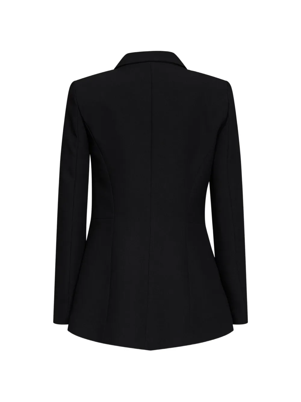 Blanca Vita Asymmetrisch jack met dubbele rij knopen Zwart