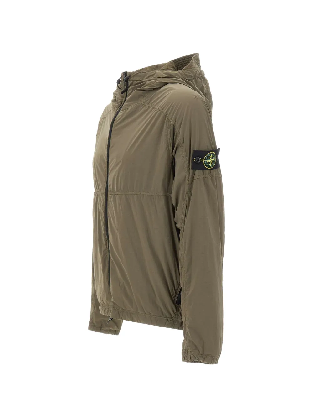 Stone Island Q100020 ultralicht nylon Stretch-TC jack Groen