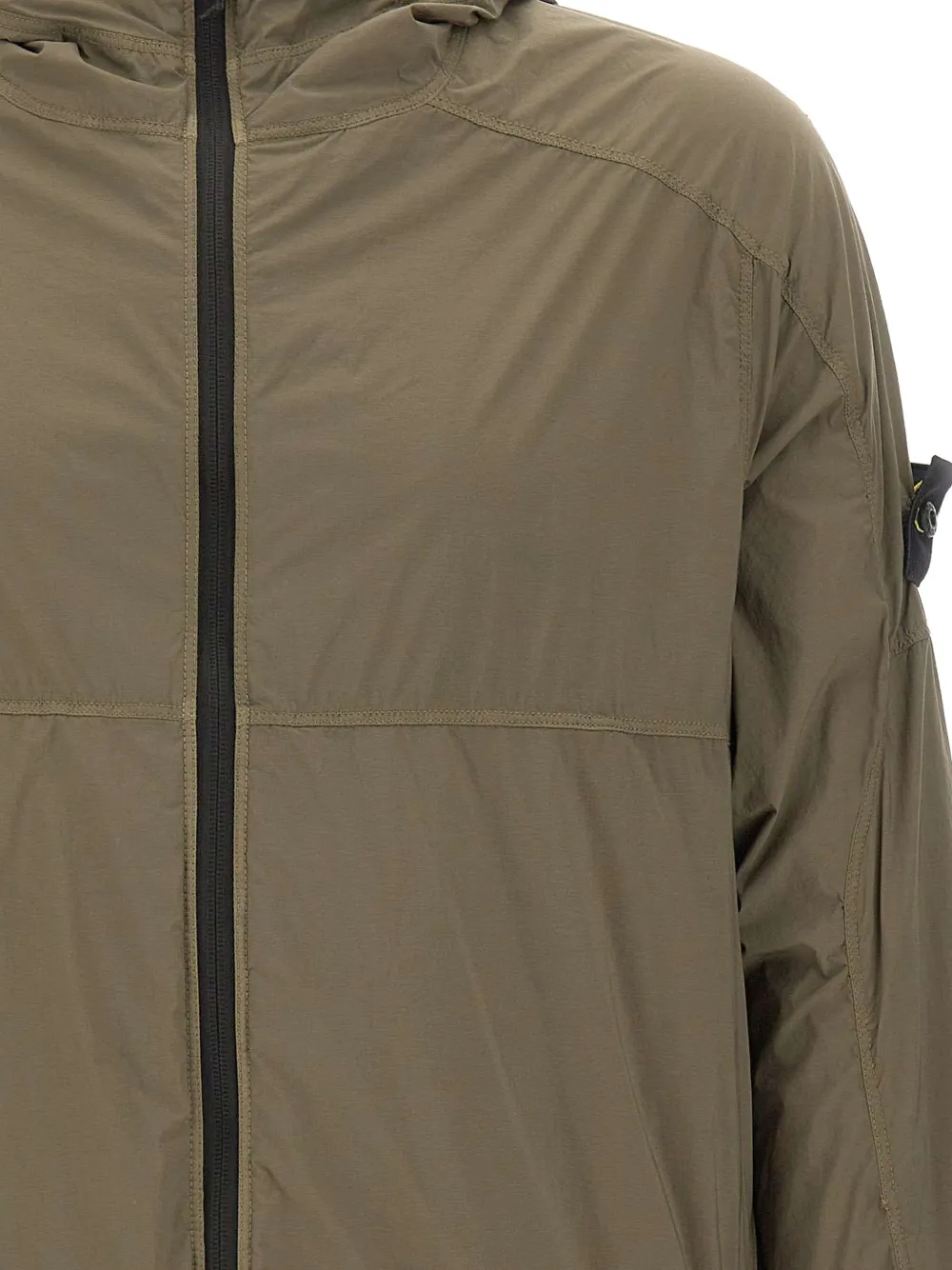 Stone Island Q100020 ultralicht nylon Stretch-TC jack Groen