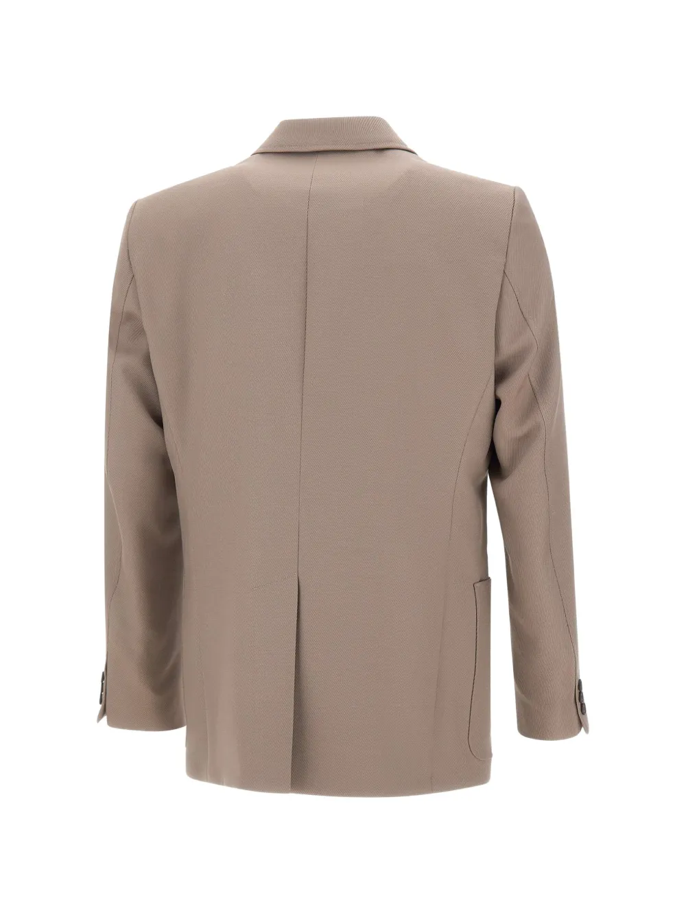 BOSS Micro-twill blazer met dubbele rij knopen Beige