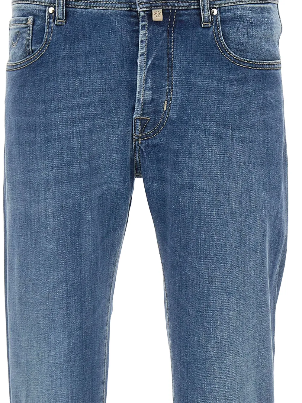 Jacob Cohën Bard slim-fit jeans met vijf zakken Blauw