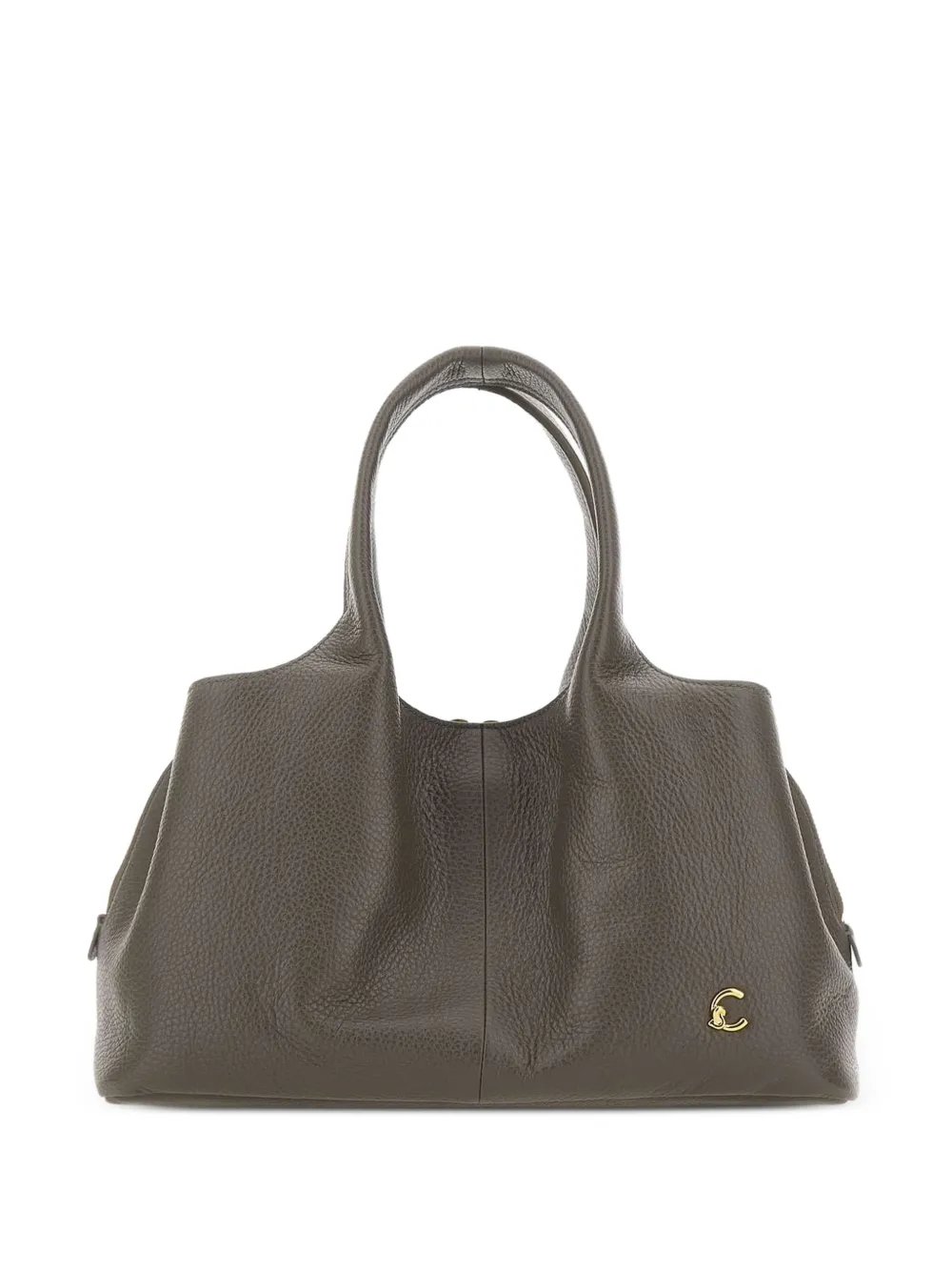 Coccinelle Nell Medium tumbled leather tote bag - Verde