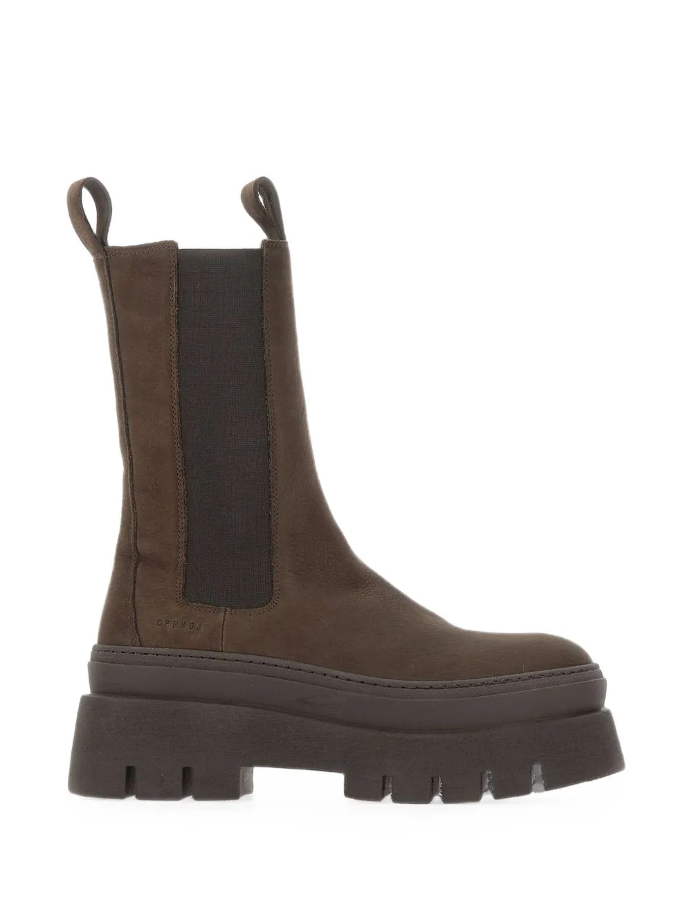 Copenhagen Studios Nubuck Leather Chelsea Boots In Brown