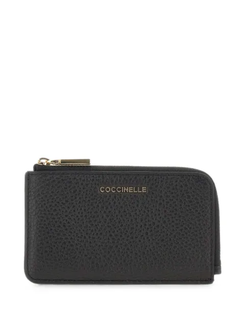 Coccinelle Metallic Soft tumbled leather card holder