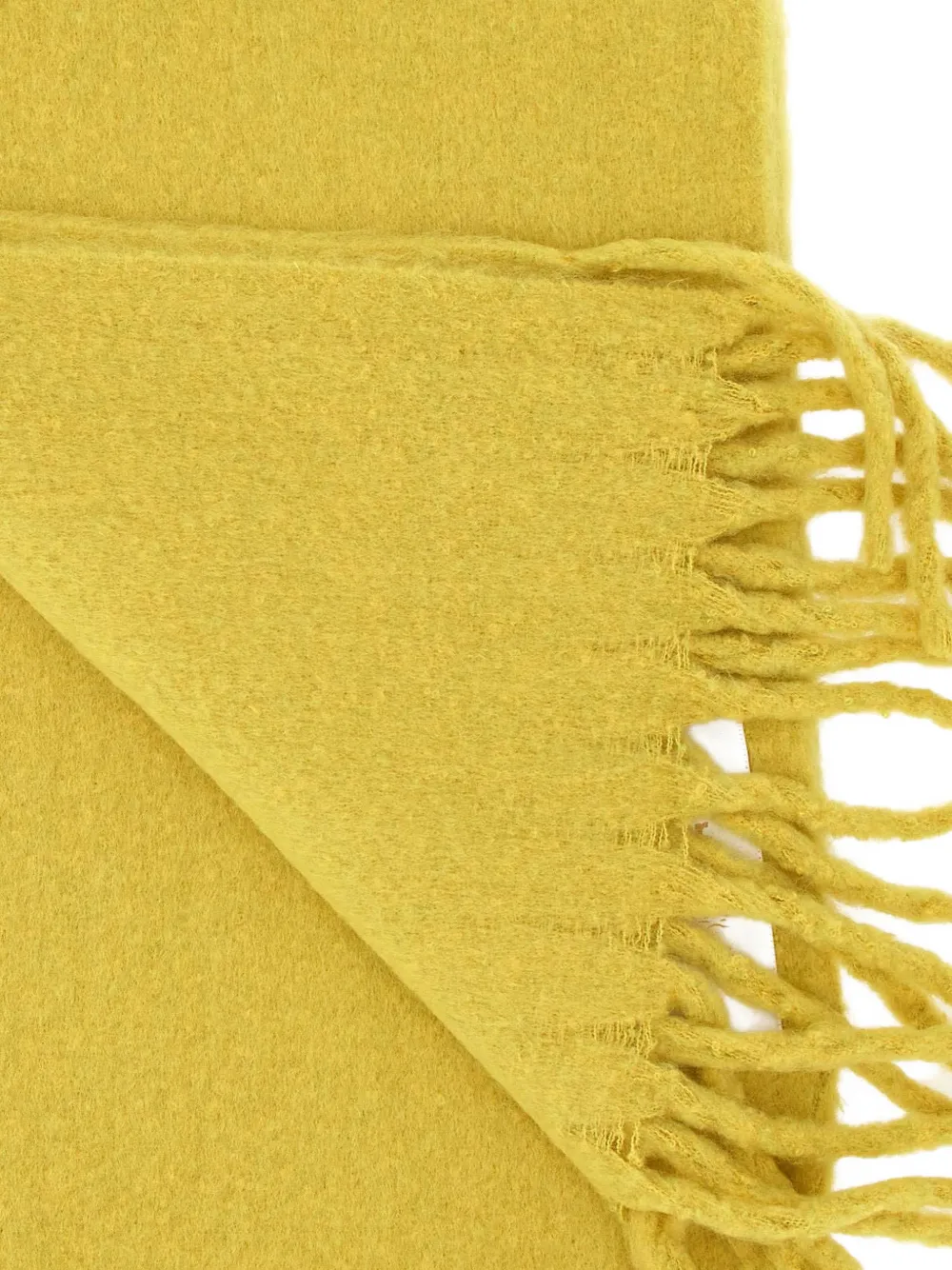 Barbour Ellison fringed scarf Geel