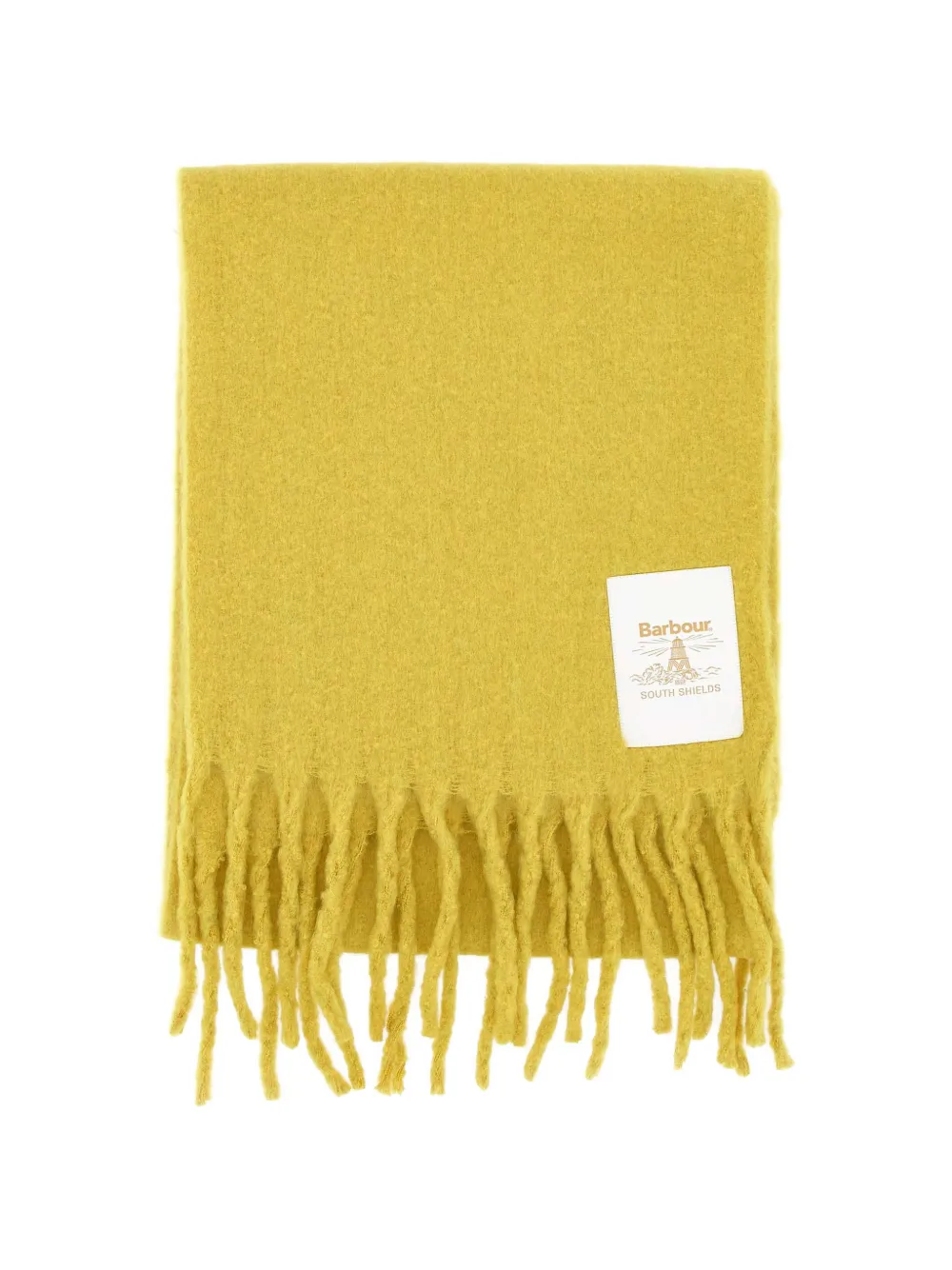 Barbour Ellison fringed scarf - Giallo