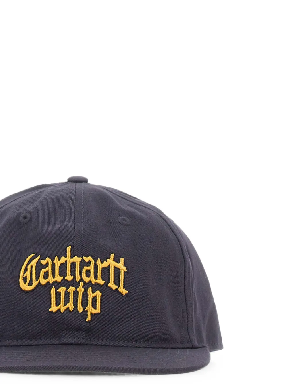 Carhartt WIP Blackletter hoed met geborduurd logo Blauw