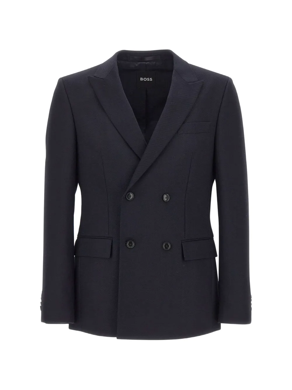BOSS Houston double-breasted blazer - Blu