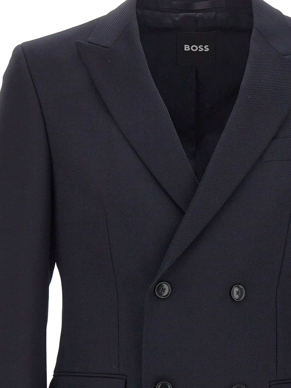 BOSS Houston blazer met dubbele rij knopen Blauw
