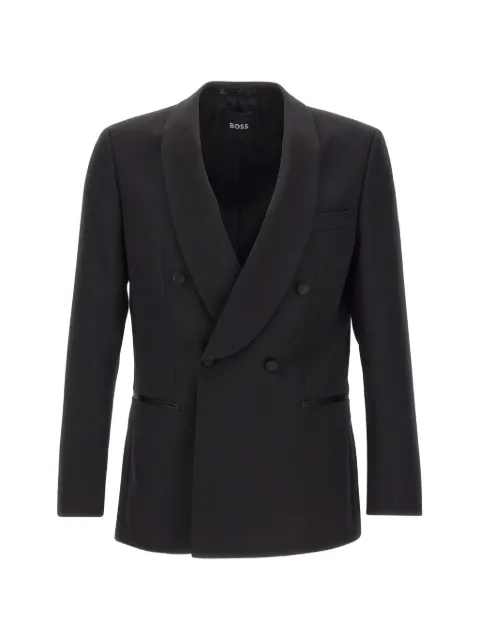 BOSS slim-fit blazer crafted from Italian virgin wool