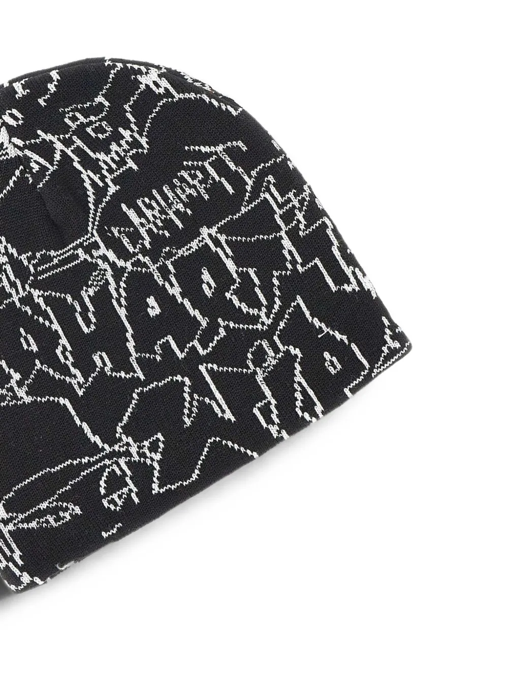 Carhartt WIP Blinkerfluid gebreide muts met jacquard Zwart