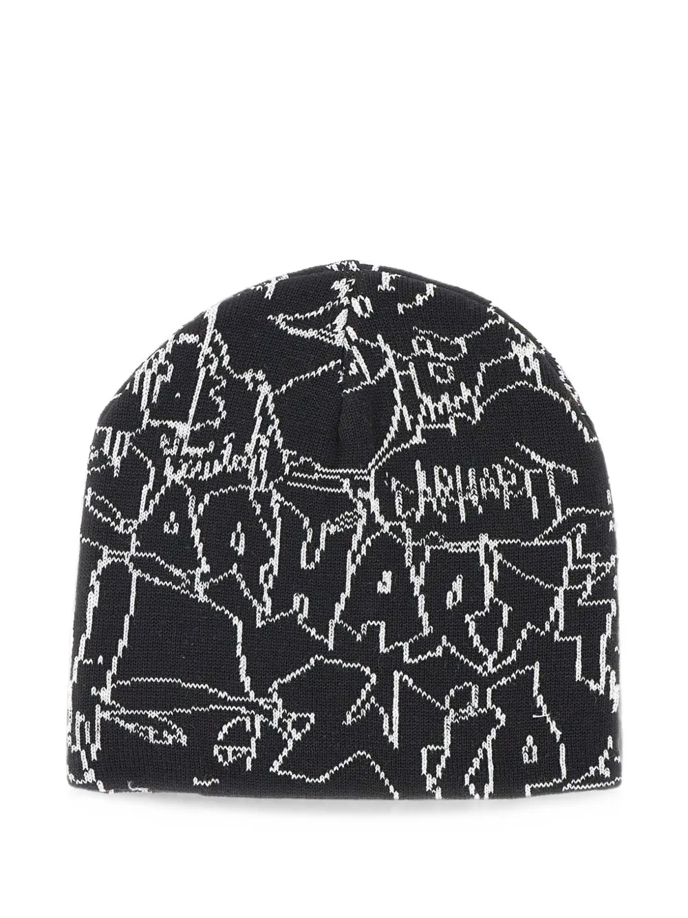 Carhartt WIP Blinkerfluid gebreide muts met jacquard Zwart