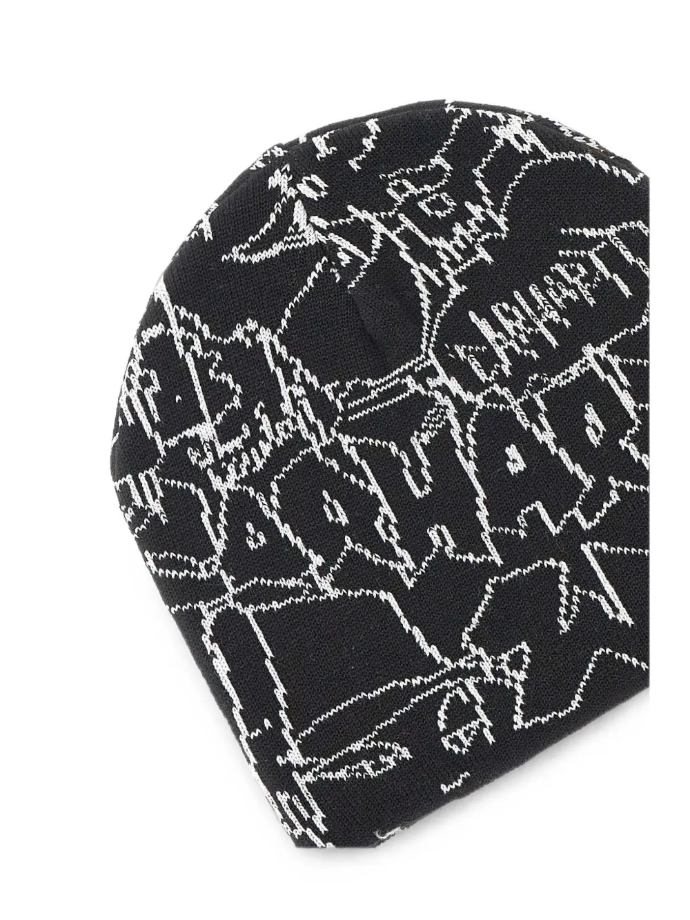 Carhartt WIP Blinkerfluid gebreide muts met jacquard Zwart