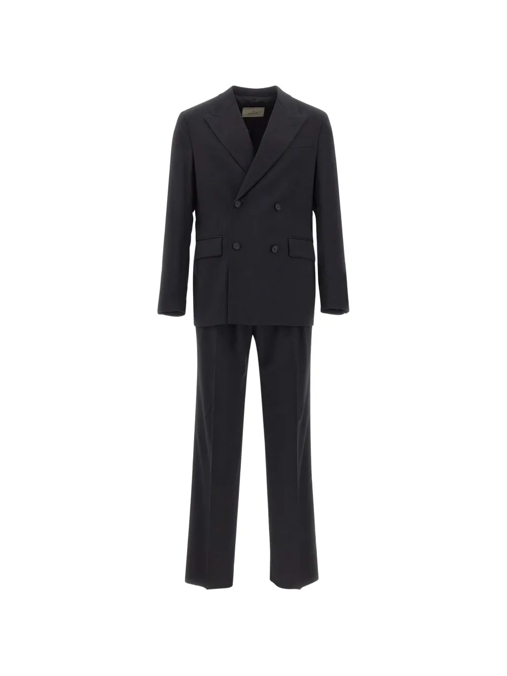 Manuel Ritz double-breasted peak-lapel suit - Nero