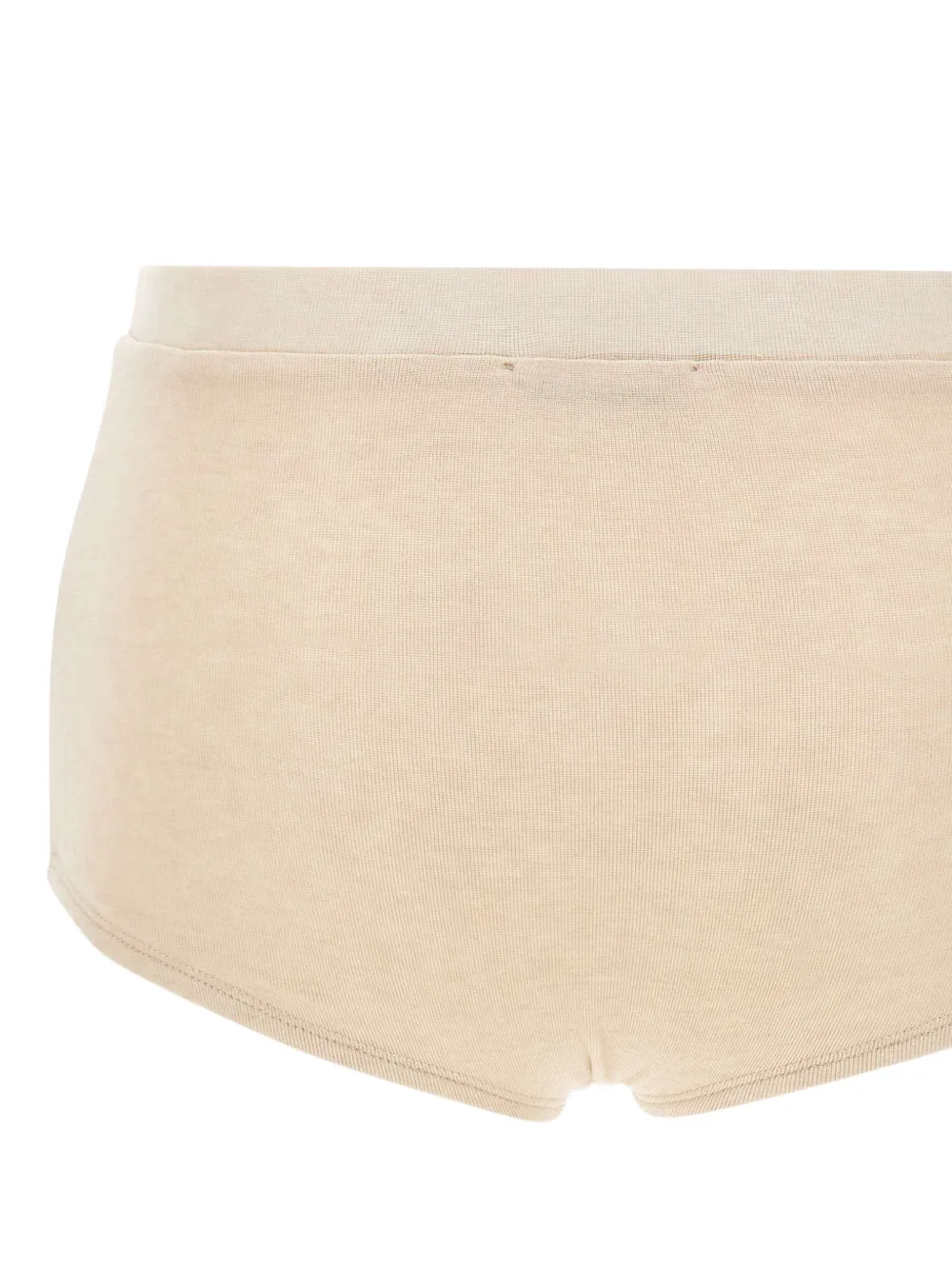 ENTIRE STUDIOS Booty microgeribbelde shorts Beige