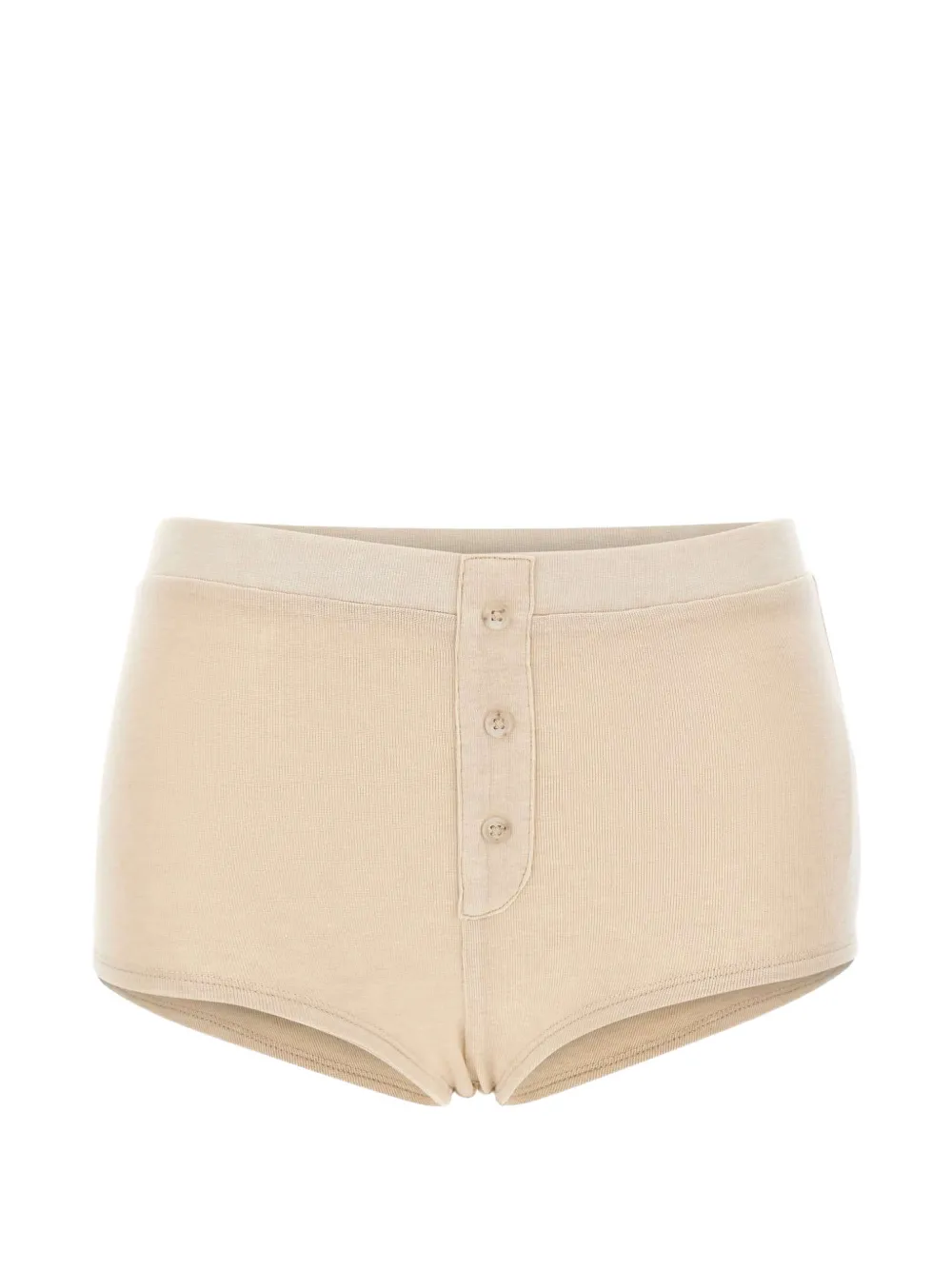 ENTIRE STUDIOS Booty micro-ribbed shorts - Toni neutri