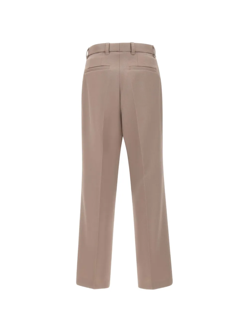 BOSS Ruimvallende broek van scheerwol Beige