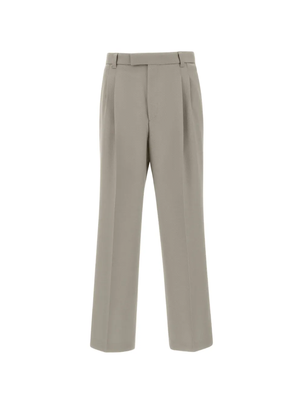BOSS relaxed-fit trousers in virgin wool - Nude