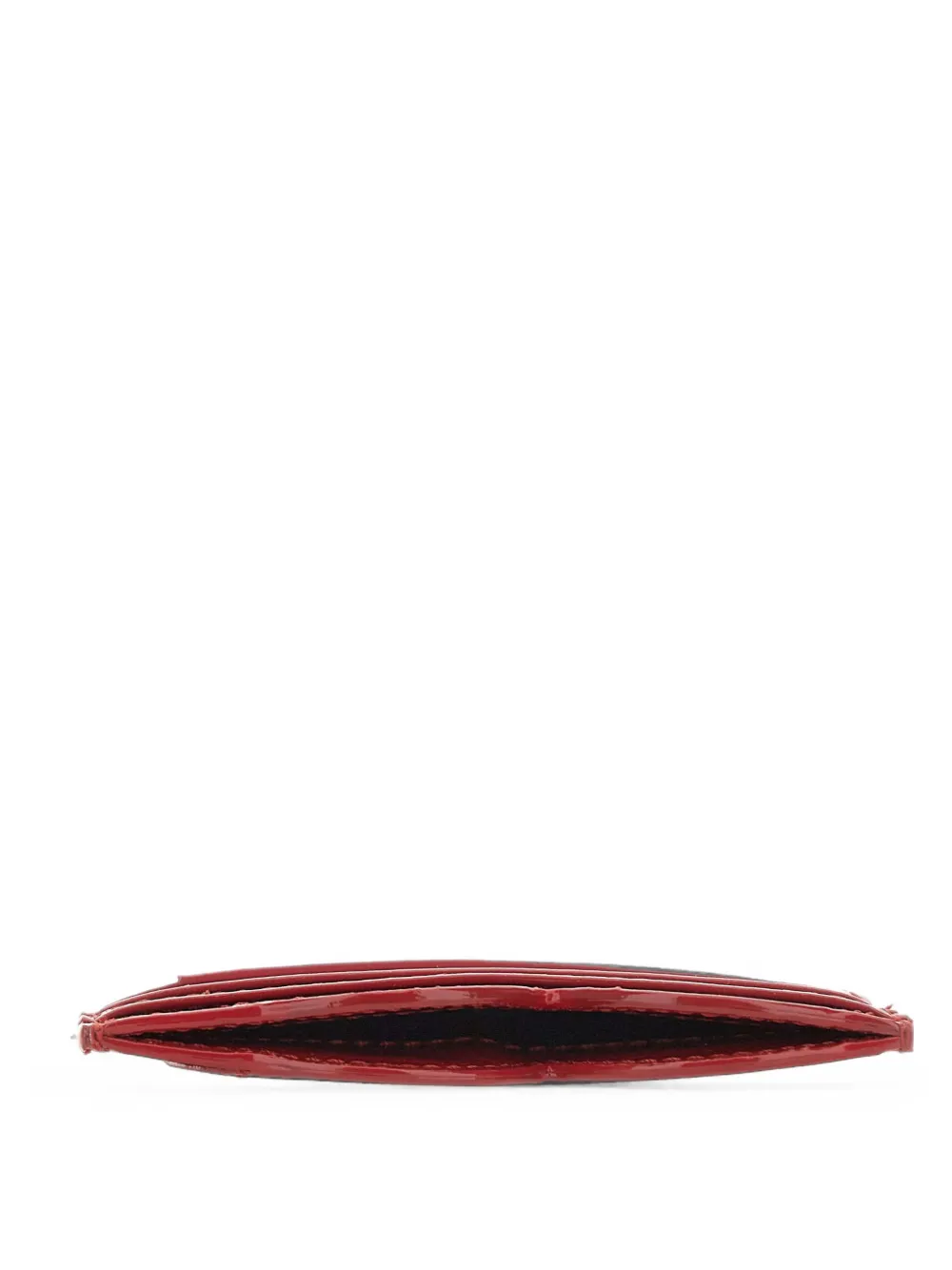 Vivienne Westwood Heart leren pasjeshouder met gekreukt effect Rood