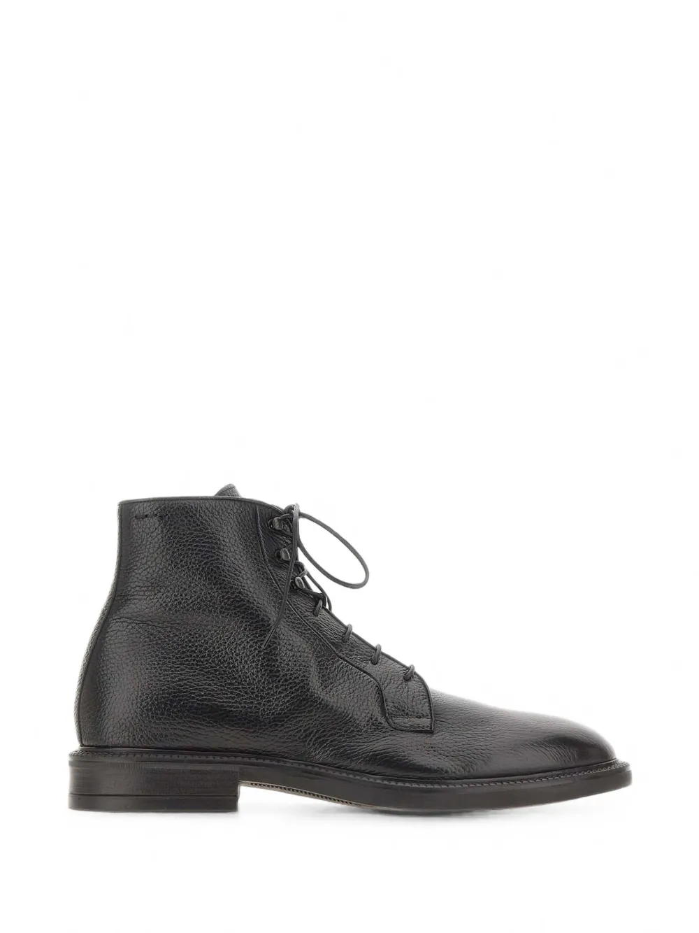 Alexander Hotto grained leather ankle boots - Noir