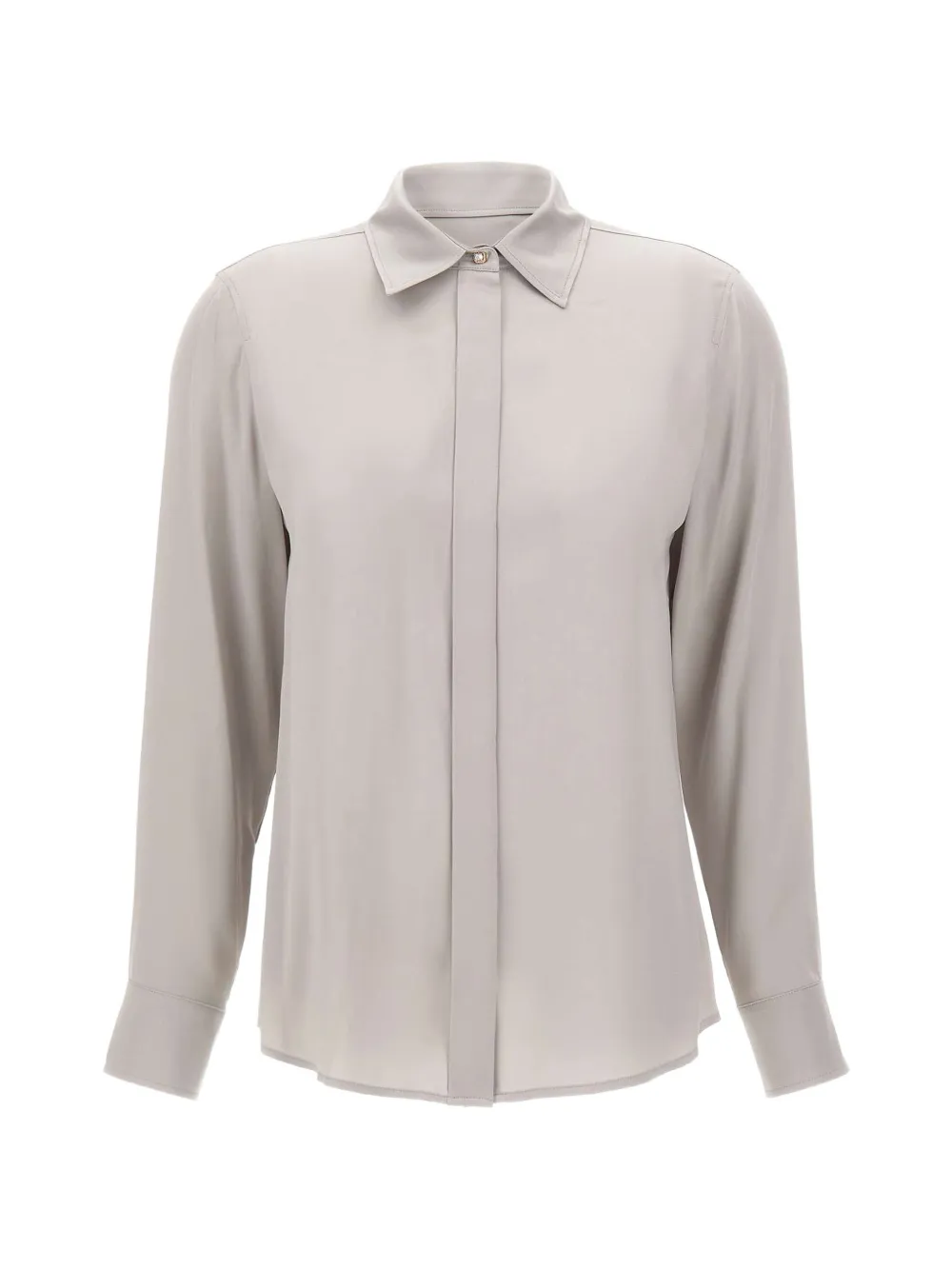 Max Mara silk-satin shirt - Grey