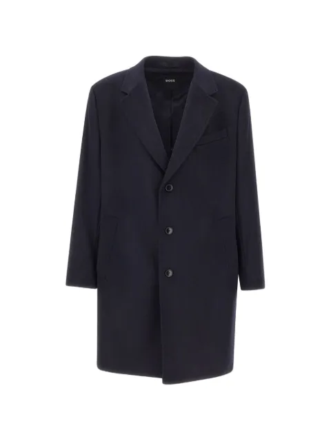 BOSS button-fastening coat