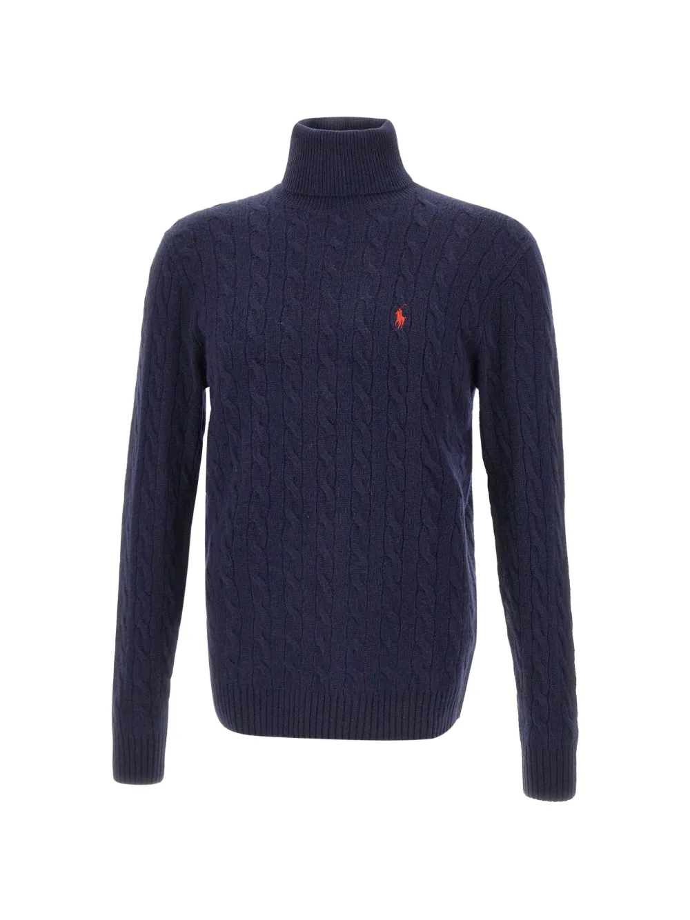 Polo Ralph Lauren cable-knit turtleneck sweater - Blu