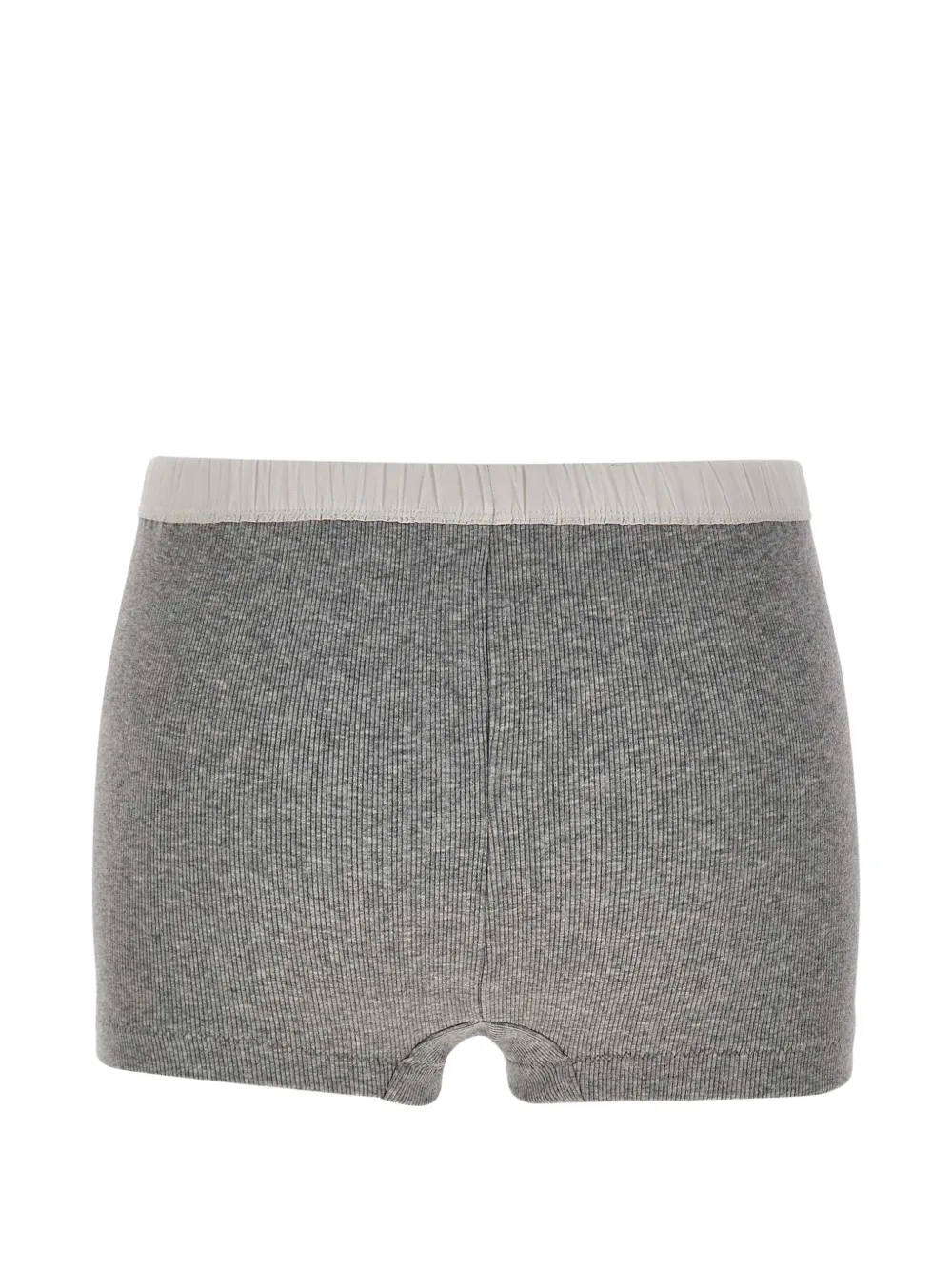 ENTIRE STUDIOS Geribbelde katoenen shorts Grijs