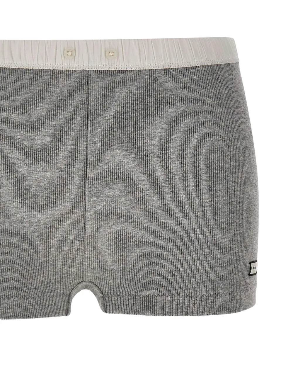 ENTIRE STUDIOS Geribbelde katoenen shorts Grijs