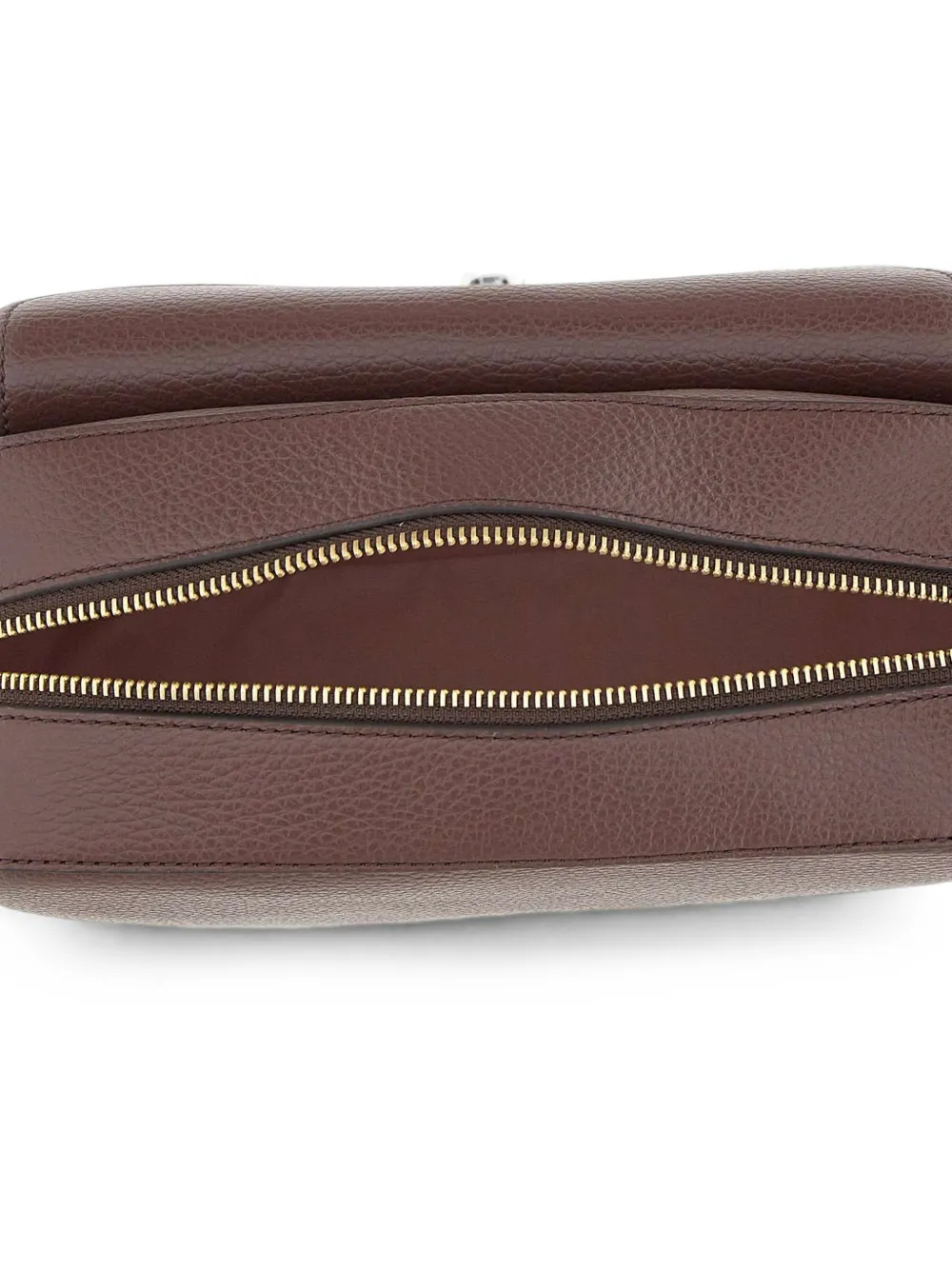 Coccinelle Beat leren schoudertas Bruin