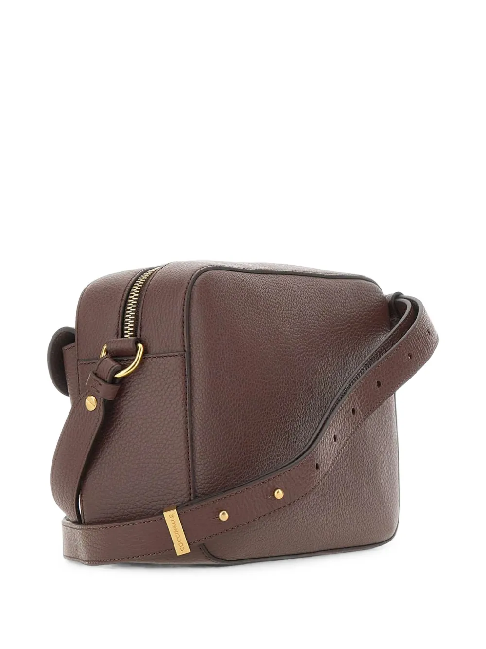 Coccinelle Beat leren schoudertas Bruin
