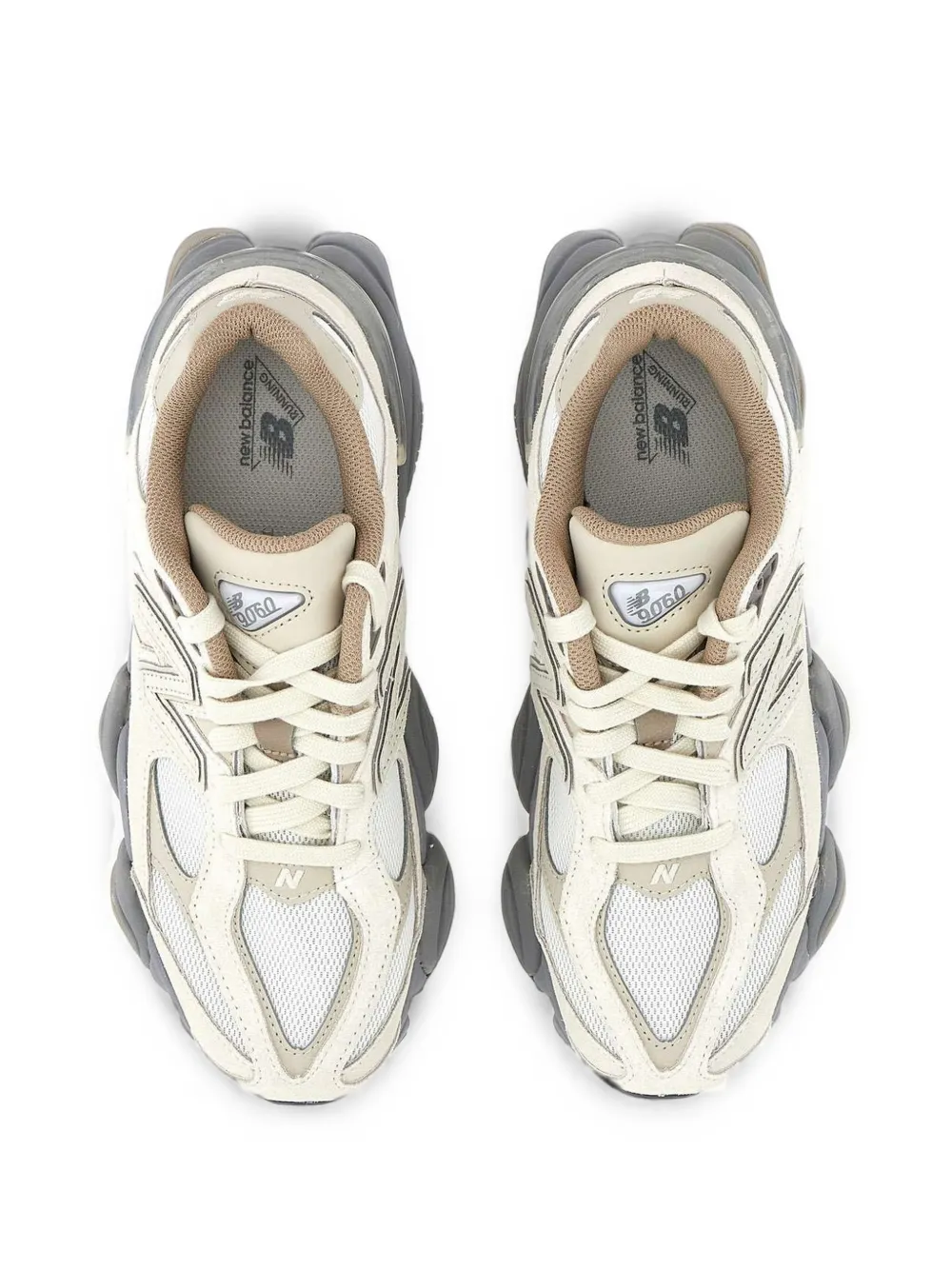 New Balance 9060 mesh-panel sneakers Beige