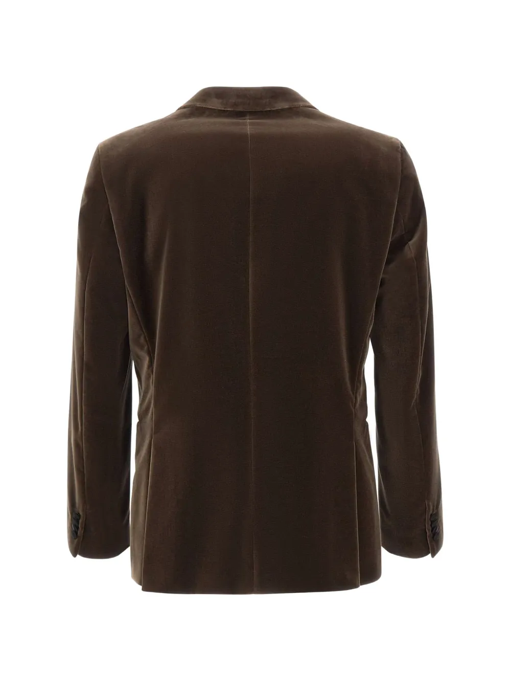 BOSS Slim-fit fluwelen smoking blazer Bruin