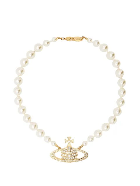Vivienne Westwood One Row Bas Relief Orb-motif choker