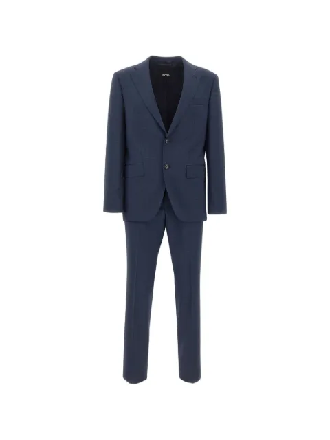 BOSS two-piece regular-fit suit in stretch-virgin wool
