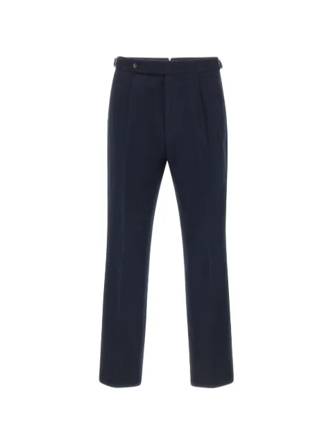 BOSS patterned tapered trousers