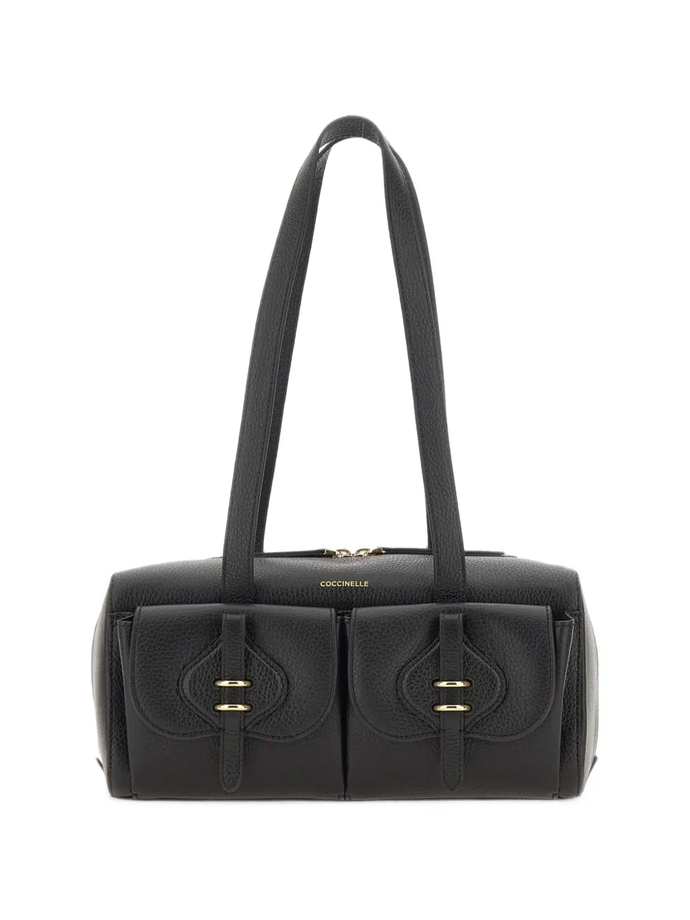 Coccinelle medium Mavery Pocket logo-print shoulder bag - Nero