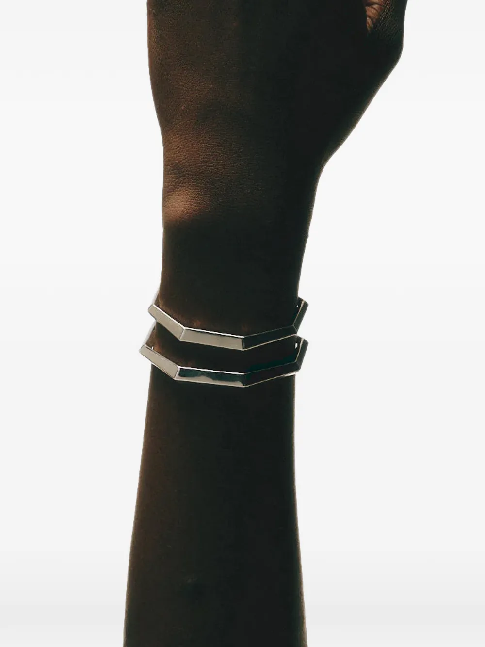 FERSERA The Sculptor's Bangle geometric bracelet - Argento