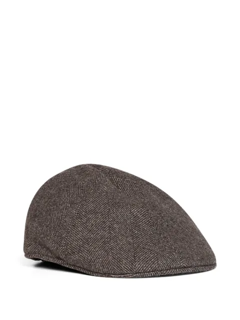 Tagliatore gorra plana segmentada con motivo chevron