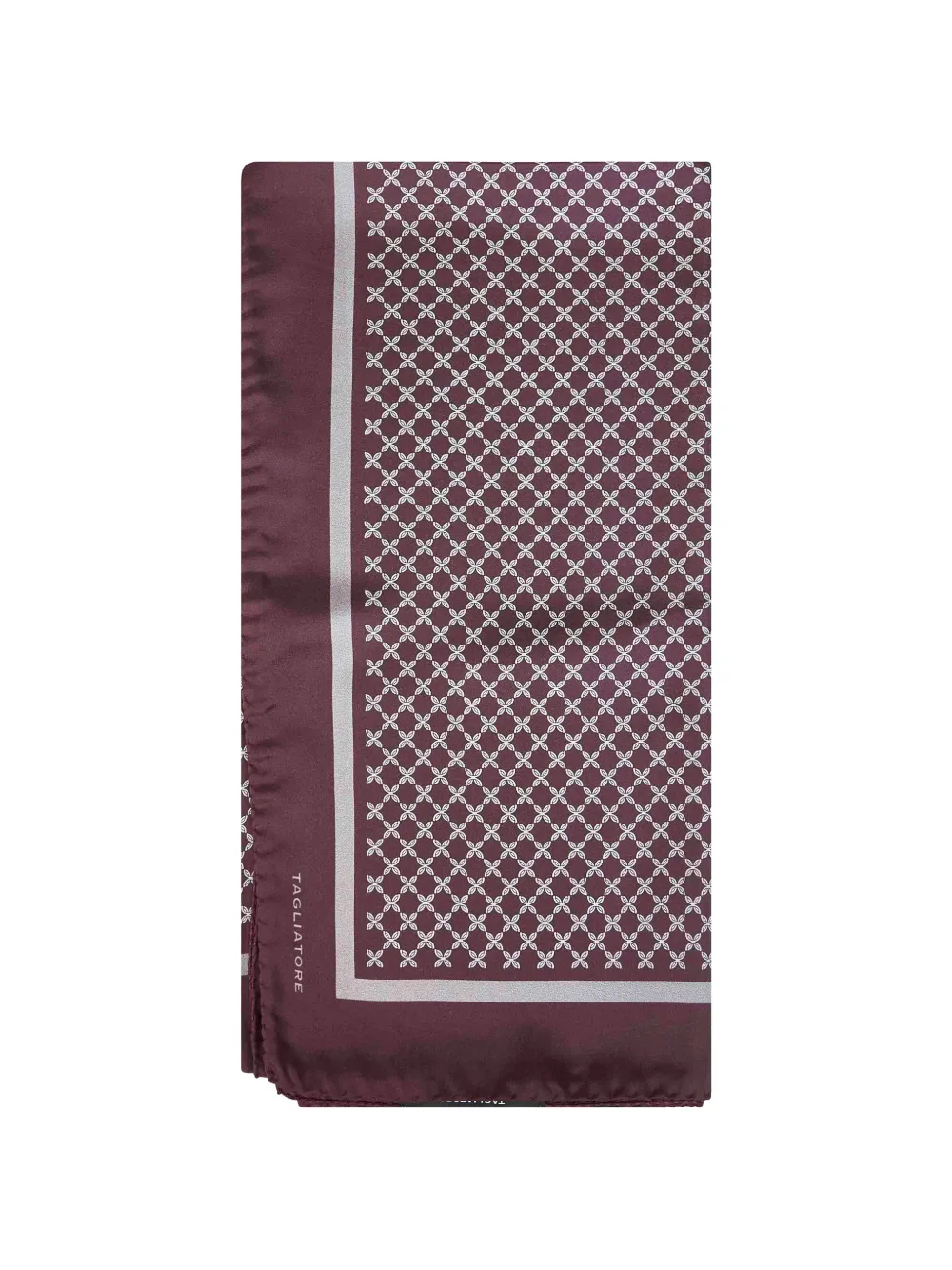 Tagliatore logo-pattern silk scarf - Violett