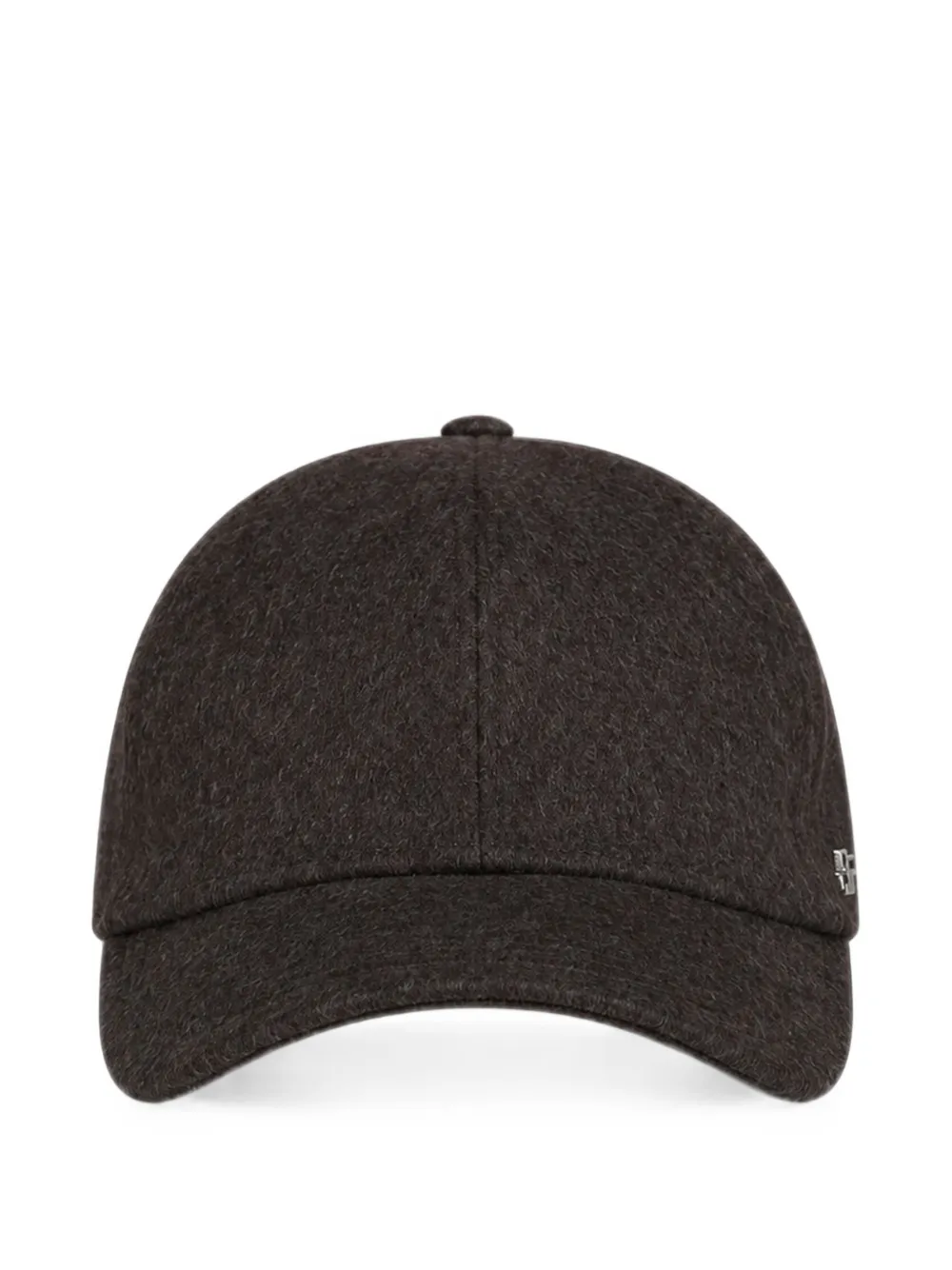 Tagliatore paneled wool baseball cap - Marron