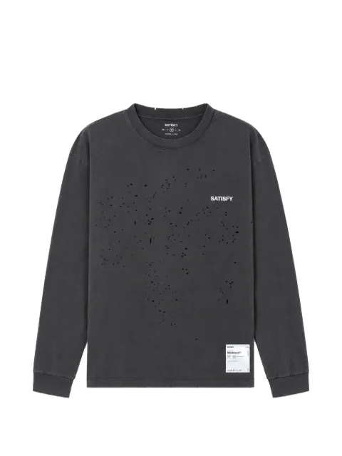 Satisfy MothTech distressed long-sleeve T-shirt
