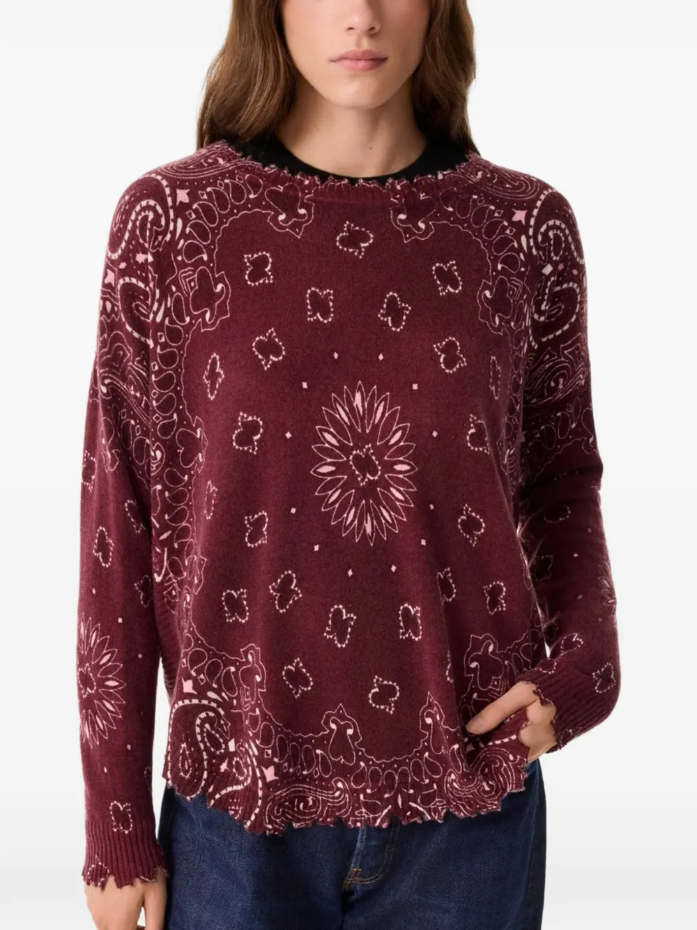 kujten Mela Bandana Bico sweater Rood