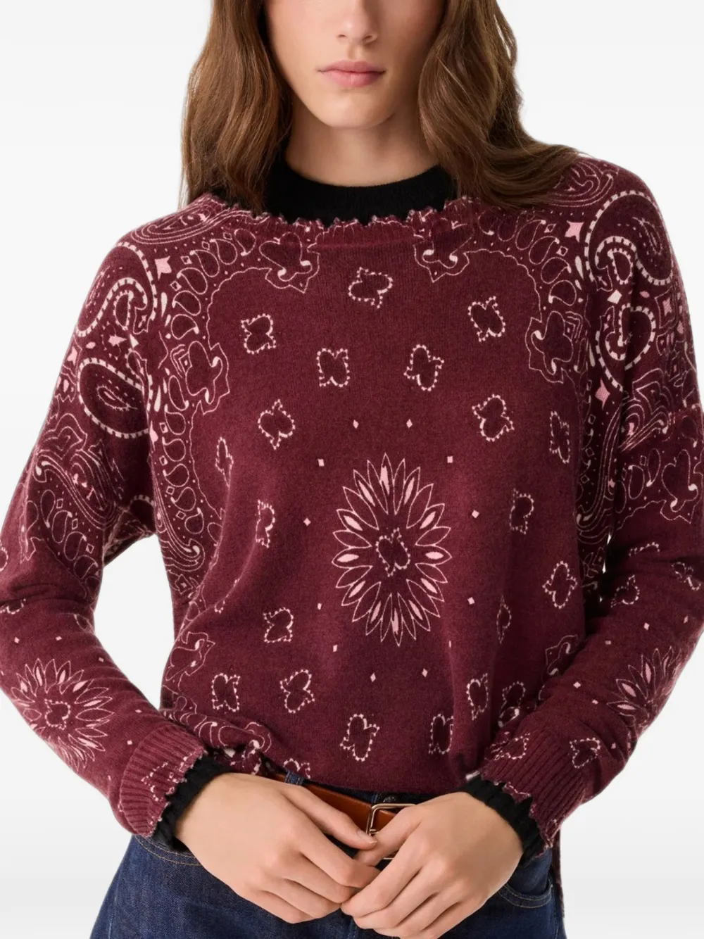 kujten Mela Bandana Bico sweater Rood