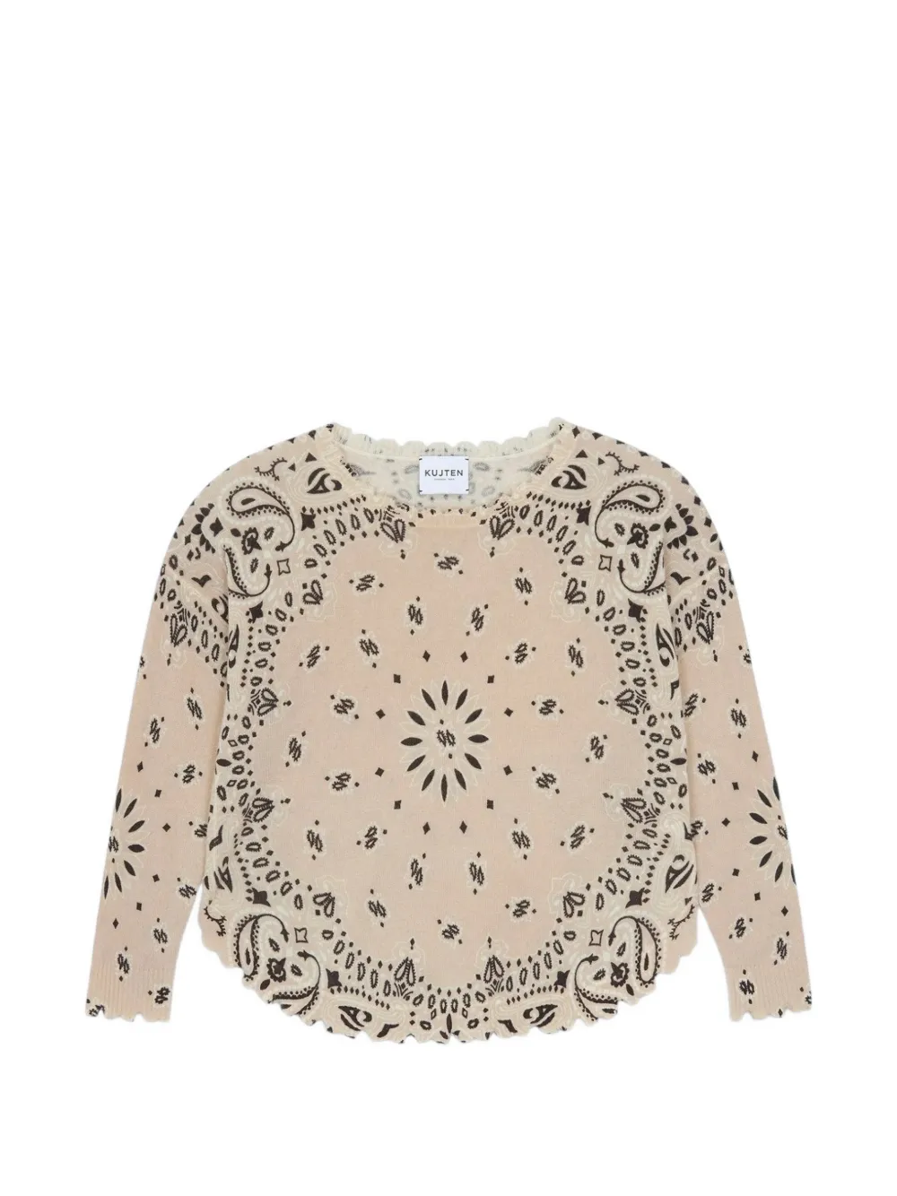 Kujten Mela Bandana Bico Sweater In Neutral