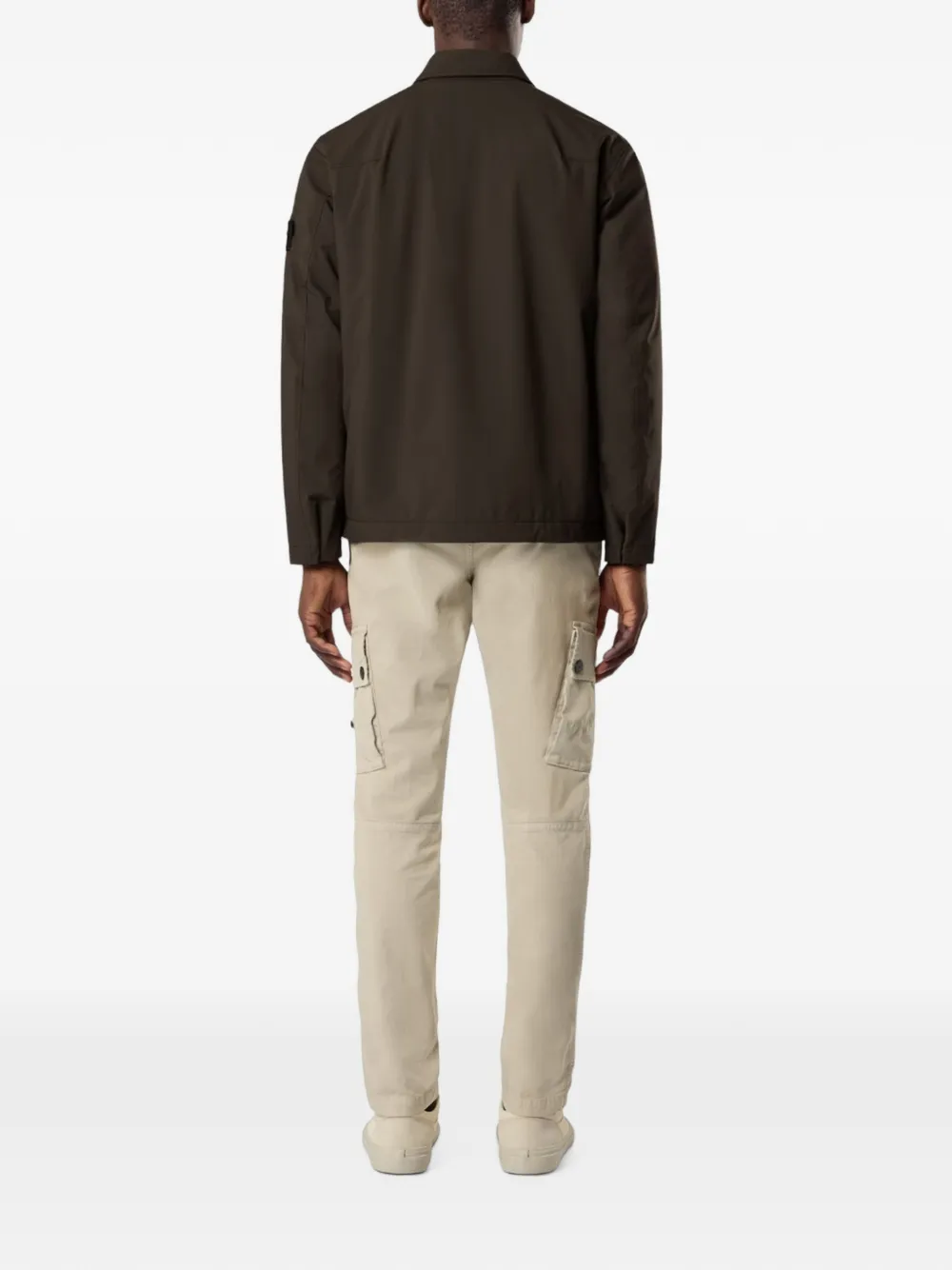 Stone Island Q100036 Soft Shell-R_E.DYE Technology jack Grijs