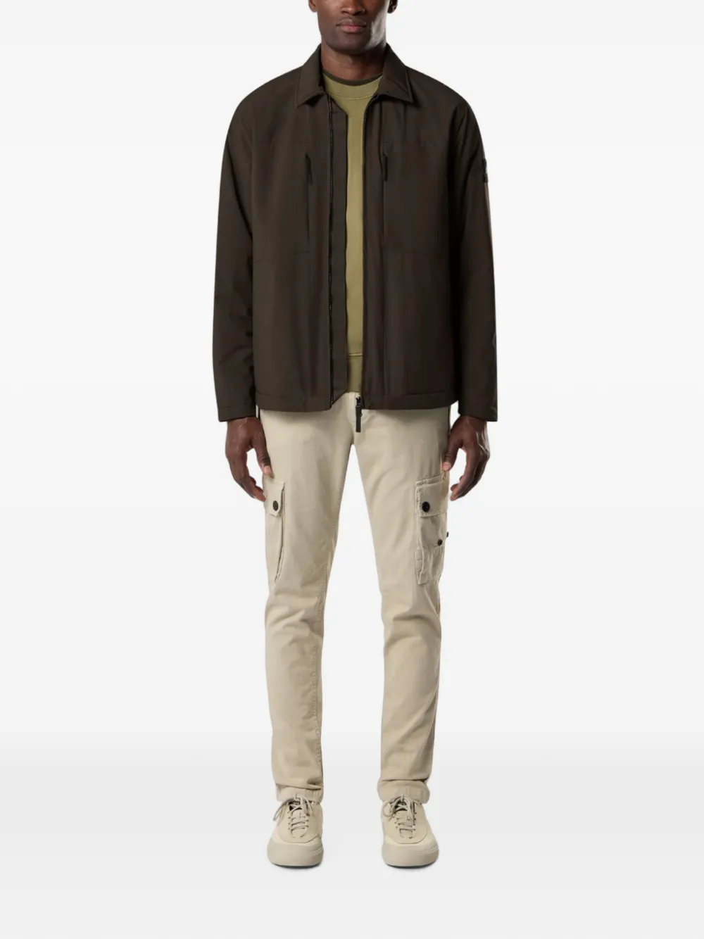 Stone Island Q100036 Soft Shell-R_E.DYE Technology jack Grijs